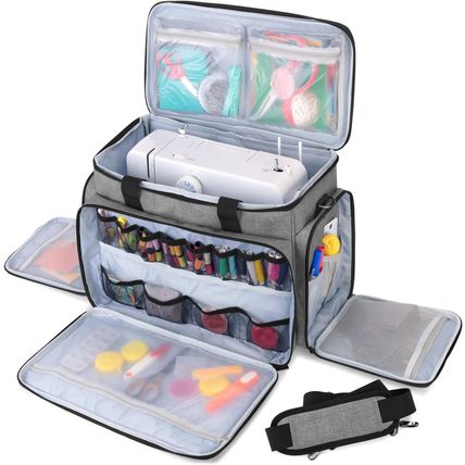 LUXJA Sewing Machine Case with Removable Padding Pad, Travel Case for Sewing Mac