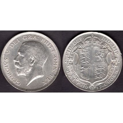 Great Britain. George V. Halfcrown 1917. dy23471