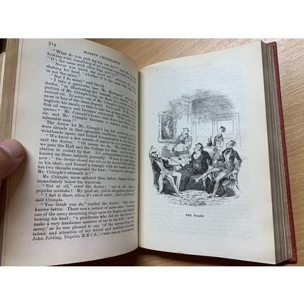 1914 CHARLES DICKENS MARTIN CHUZZLEWIT FIRESIDE EDITION FICTION HB BOOK (P4)
