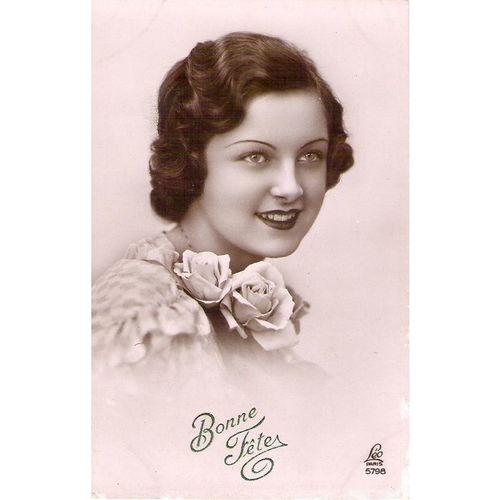 CARTE POSTALE - JEUNE FILLE - REF 21