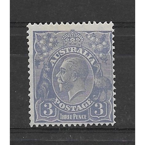Australia.SG128 3d King George V (Ultramarine).Mounted Mint.Oct17