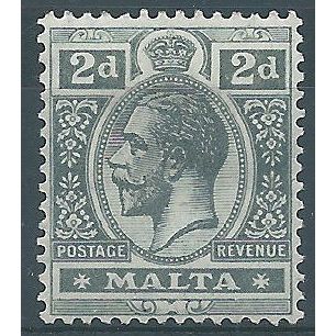Malta 1914 SG75 2d Grey Mounted Mint . ..