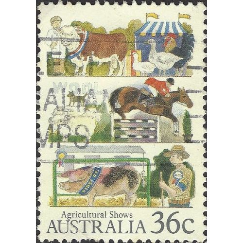 AUSTRALIA, MAMMALS, Agricultural Show, green 1987, 36c
