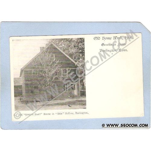 CT Burlington Old Home Week 1906 The Simeon Hart House In Shin Hollow ct_b~41