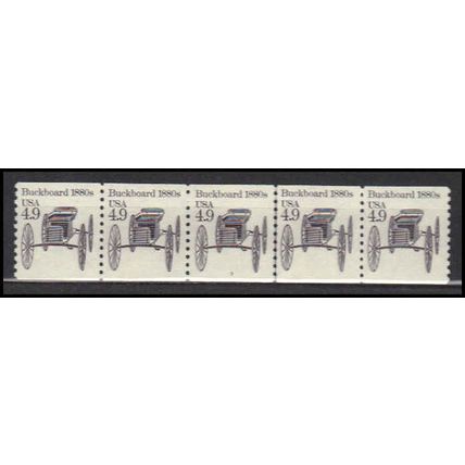 2124 4.9c Buckboard Very Fine MNH Dry Gum PNC 3/5 X0218
