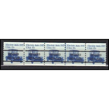 1906a 17c Electric Auto Fine MNH Dry Gum PNC 4A/5 Gap 2L AA0183