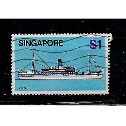 Singapore.SG373 $1 Kedah (coaster).Fine Used.July21g