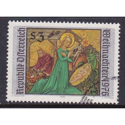 AUSTRIA 1976 CHRISTMAS 3S USED SG1772 #2