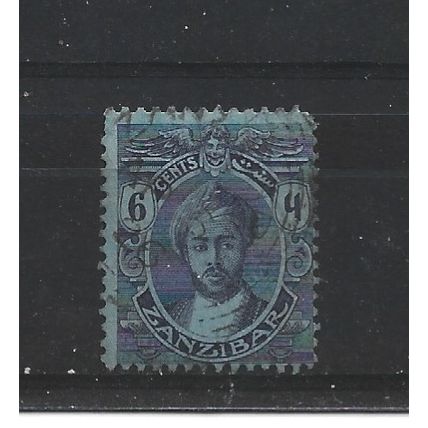 Zanzibar.SG281 6c Purple/Blue.Fine Used.Jul24b