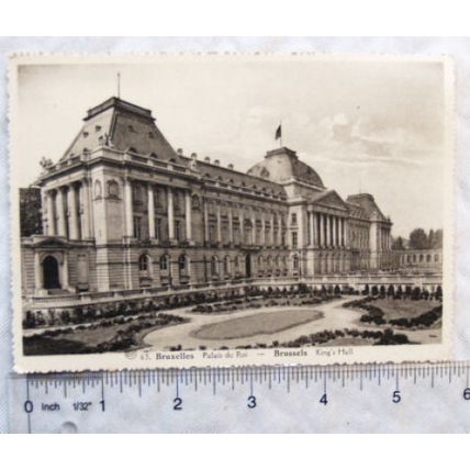 vintage postcard Brussels Kings Hall