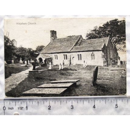 vintage postcard Heysham Church ref.1