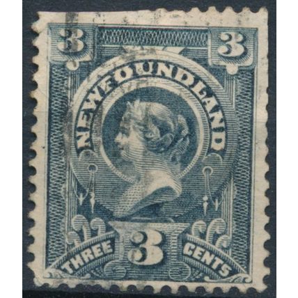 Queen Victoria: 3c - Newfoundland 1890 - FH - SG 57