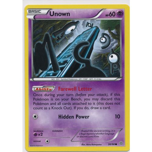 Pokemon Ancient Origins #30/98 Unown