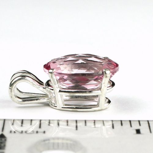 Pure Pink Topaz, 925 Sterling Silver Pendant, SP006