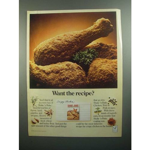 1984 Shake 'n Bake Ad - Want the Recipe?
