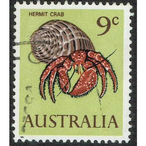 Australia 1966 Decimal Currency 9c Brown Red Purple Black and Yellow SG390 FU
