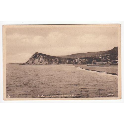 Shakespeare Cliffs and Beach Dover Postcard Kent
