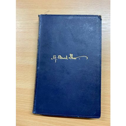 1927 PLAYS OF BERNARD SHAW "HEARTBREAK HOUSE/CATHERINE" LEATHER BOOK (P3)