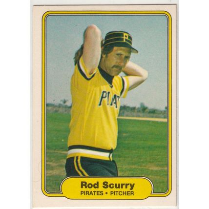 1982 Fleer baseball card 497 Rod Scurry– Pirates