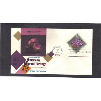 FDC Fleetwood 1540 10c Amethyst (Cachet-U/A) CV42810
