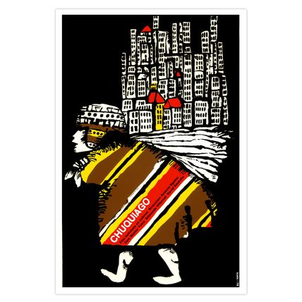 Movie Poster for film"CHUQUIAGO"Bolivian film art.Home interior wall decor