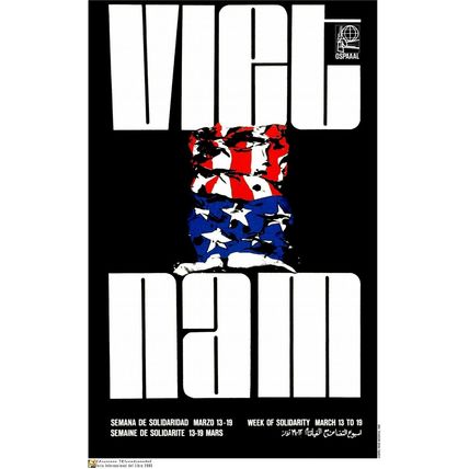 Political Poster.SET of 5.Cuba Solidarity propaganda.Vietnam.Cold War history.