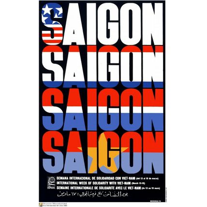 Political Poster.SET of 5.Cuba Solidarity propaganda.Vietnam.Cold War history.