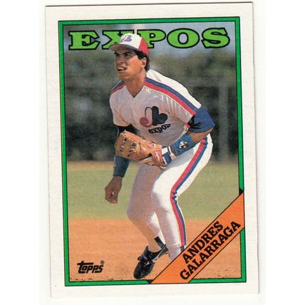 1988 Topps baseball card 25 Andres Galarraga