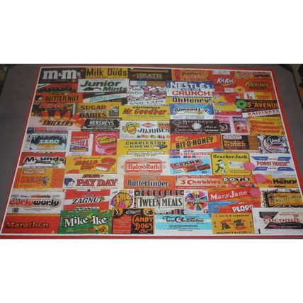 2011 White Mountain Puzzles Candy Wrappers 1000 PC Puzzle - Complete