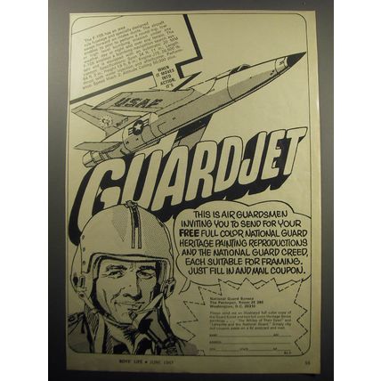 1967 National Guard Advertisement - F-105 - Guardjet