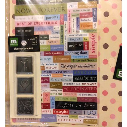 Making Memories Scrapbook Page Kit Love Wedding 137 Pieces 12X12 - NEW!