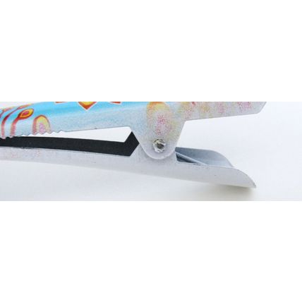 Please read details before buying!! painted peacock alligator hair clip