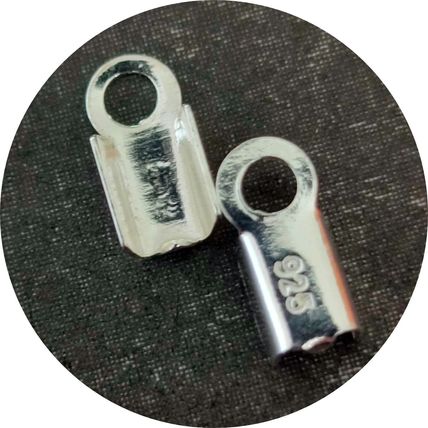 925 Sterling Silver 1mm Folding Clasp for 1mm Cord or Leather 3 pack sizes C23