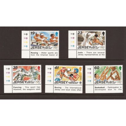 1996 Jersey, Sport, Olympic Games, NH Mint Set of Stamps SG 746-50 #2