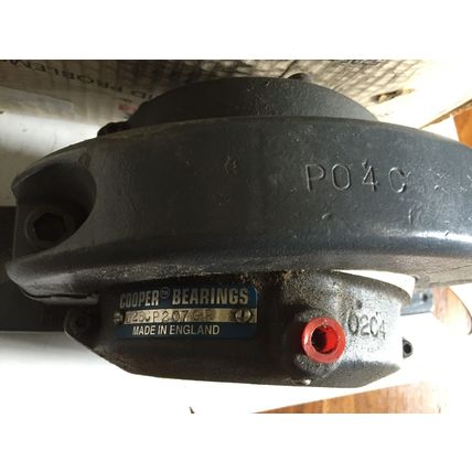 NEW COOPER 02BCP207GR,P04C,02C4,COOPER 207 BEARING 2BOLT BASE Pillow Block,TE