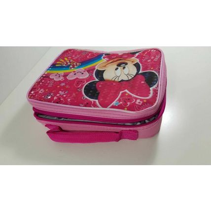 pink Minnie mouse lunch bag butterflies heart sparkles disney fun school gift