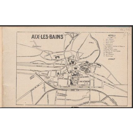 Aix-les-Bains, c.1920s - Carnet des 18 Cartes Postales - Lévy et Neurdein