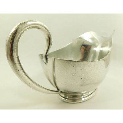 Vintage Anchor Cunard Cruise Steamship Line Elkington Silver Plate Sauce Boat