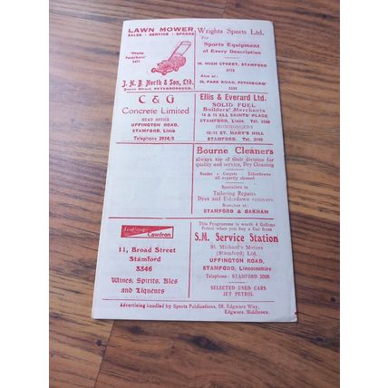 1969/70 Stamford vs Long Eaton United - Midland Counties League * FREE P&P *
