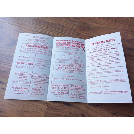1969/70 Stamford vs Long Eaton United - Midland Counties League * FREE P&P *