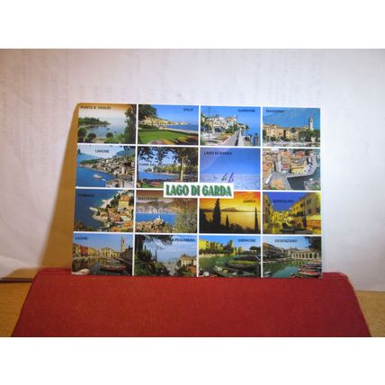 multiview, LAGO DI GARDA, ITALY used postcard 2014 pm =