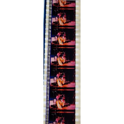 Jimi Hendrex. Pk MTP - b028b . 1 STRIP OF 5 - 35MM FILM CELLS. A very rare strip