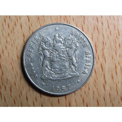 Suid Africa South Africa 1987 20 Cent Coin