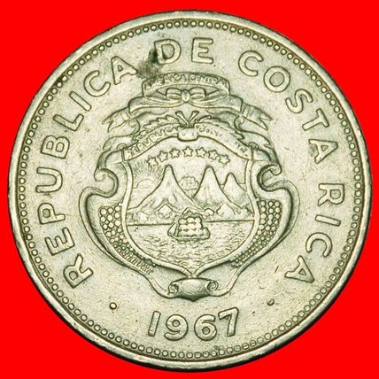 Ⰶ GREAT BRITAIN (1967-1978): COSTA RICA ★ 25 CENTIMOS 1967★LOW START★NO RESERVE