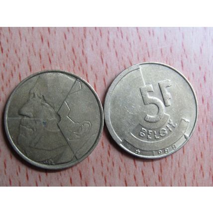 Belgium 1988 5 Frank Belgie (Dutch - Flemish Text) Coin