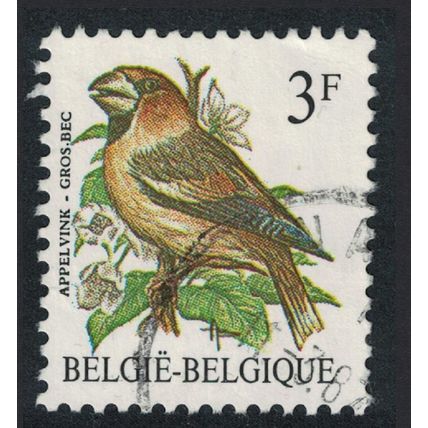 Belgium Hawfinch Bird Buzin 'Apelvink - Gros Bec' 3f Typo paper 1986 Canc