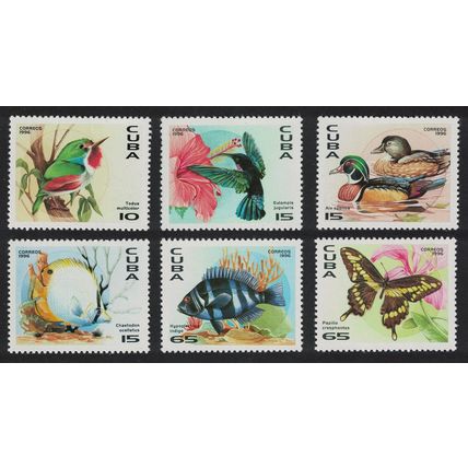 Caribic Birds Fish Butterfly 6v 1996 MNH SG#4079-4084