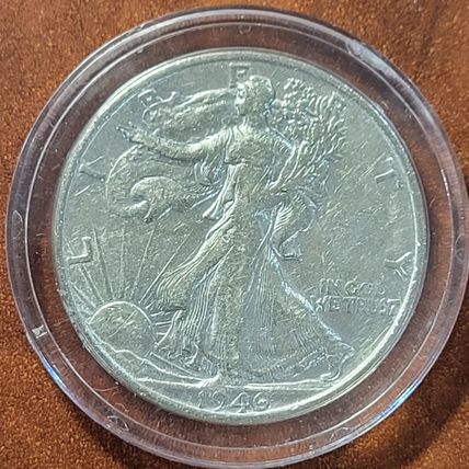 1946-S Walking Liberty 90% Silver Half Dollar