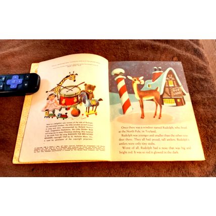 Old Little Golden Book Walt Disney Rudolph The Red Nose Reindeer G Edition 1963