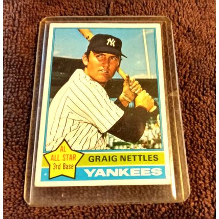 1976 Topps #169 All Star 3rd Base Graig Nettles EX/MT Condition No Creases (CJ)